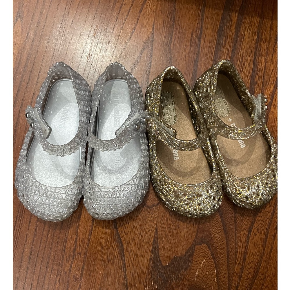 COPY - Mini Melissa Campana Papel baby girl Mary Jane glitter
